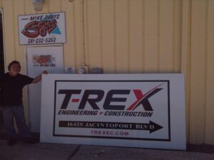 Aluminum Composite Panel T Rex 5x10 — Intrepid Signs, Rosenberg TX