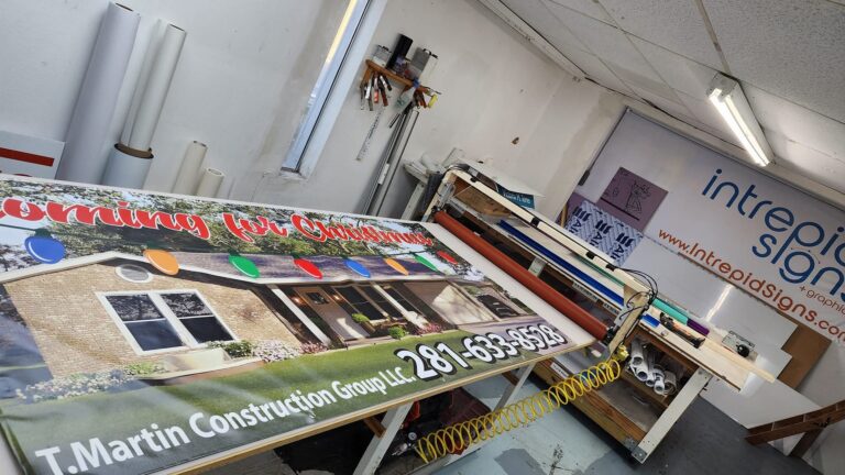 Banner Full color finishing — Intrepid Signs, Rosenberg TX