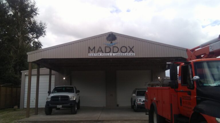 CNC Cut Letters Maddox Pools Landscape — Intrepid Signs, Rosenberg TX
