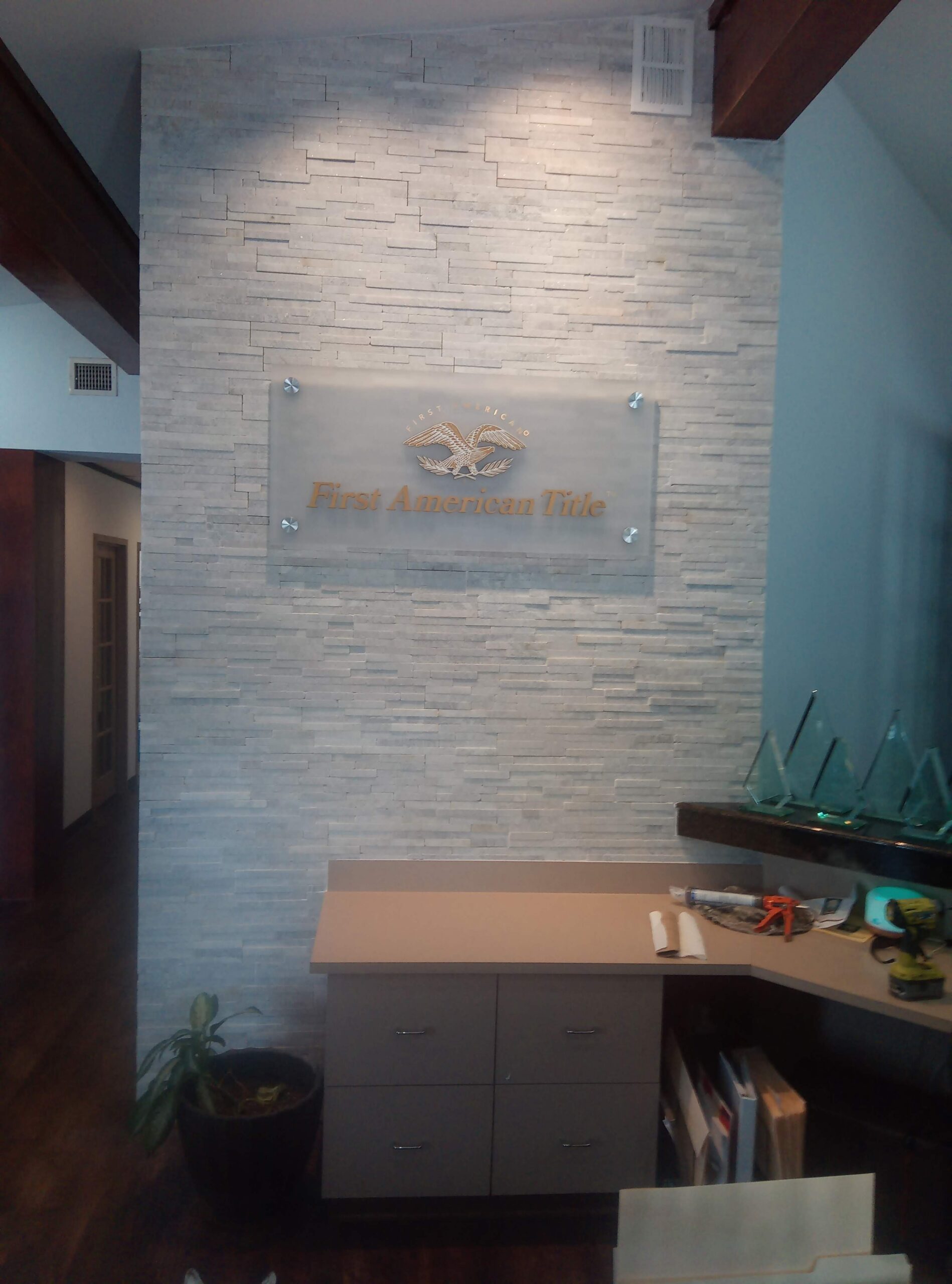 Custom Wall Plaques Lobby signs — Intrepid Signs, Rosenberg TX