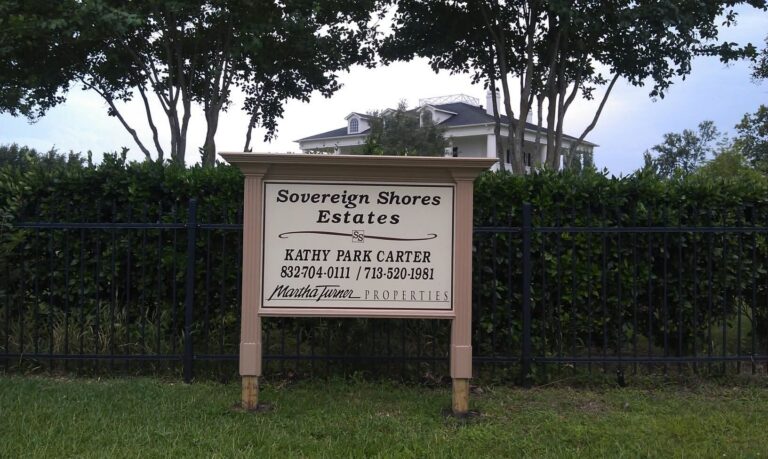 Custom Wood Real Estate Signs — Intrepid Signs, Rosenberg TX