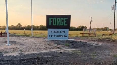 Monument Sign Forge — Intrepid Signs, Rosenberg TX