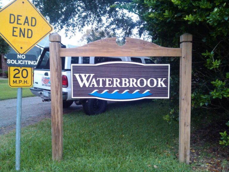 Sandblasted Sign Custom Wood Sign — Intrepid Signs, Rosenberg TX