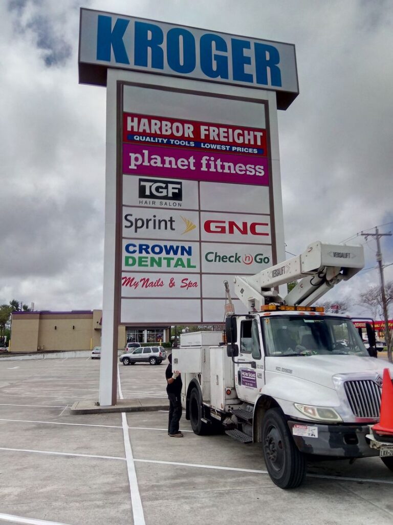 Sign removal — Intrepid Signs, Rosenberg TX