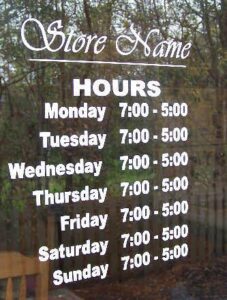 Vinyl Letters on Store Front Sample — Intrepid Signs, Rosenberg TX