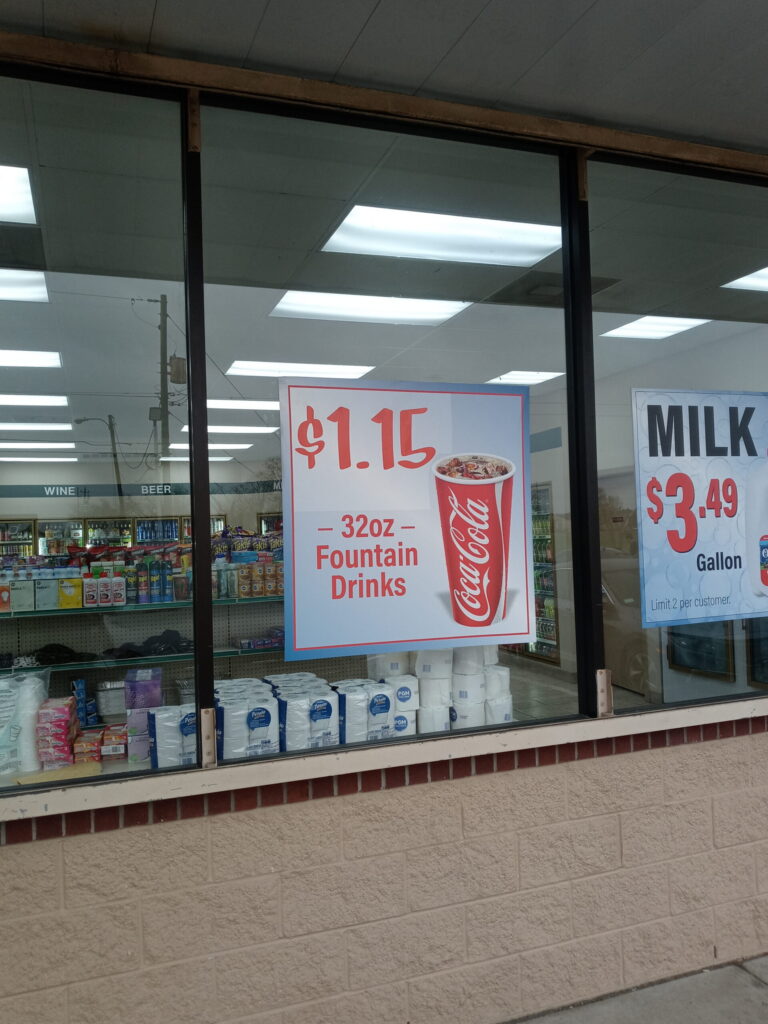 Window graphics C Store — Intrepid Signs, Rosenberg TX