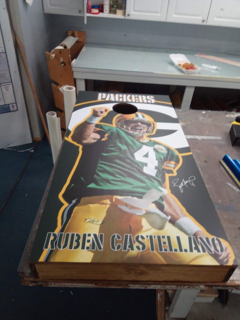 Corn hole board custom prints — Intrepid Signs, Rosenberg TX