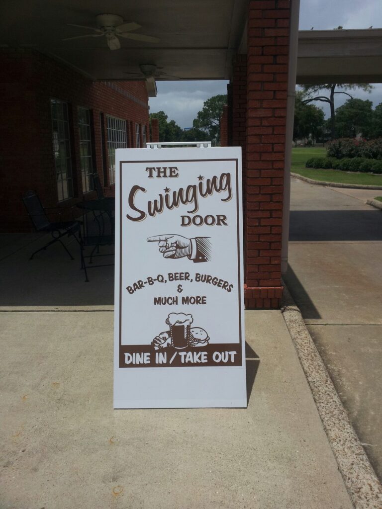 Custom a frame sign — Intrepid Signs, Rosenberg TX